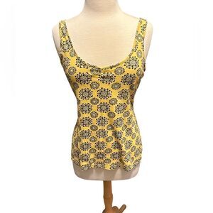 GAP Factory Yellow Patterned Tank Top Small